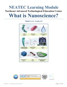 Screenshot for What is Nanoscience?
