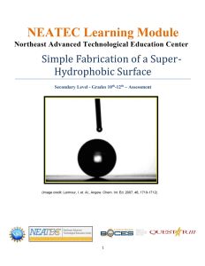 Screenshot for Simple Fabrication of a Super-Hydrophobic Surface