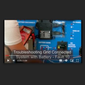 Screenshot for Lab: Troubleshooting Grid Connected System with Battery Fault 10 (19 of 25)