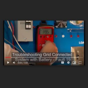 Screenshot for Lab: Troubleshooting Grid Connected System with Battery Fault 19 (22 of 25)