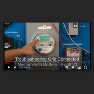 Screenshot for Lab: Troubleshooting Grid Connected System with Battery Fault 23 (24 of 25)