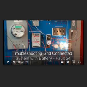 Screenshot for Lab: Troubleshooting Grid Connected System with Battery Fault 24 (25 of 25)