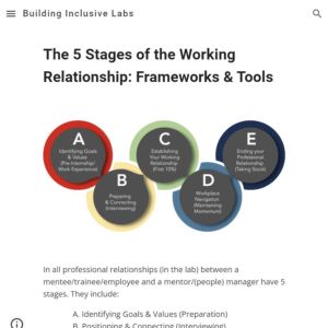 Screenshot for The 5 Stages of the Working Relationship: Frameworks & Tools