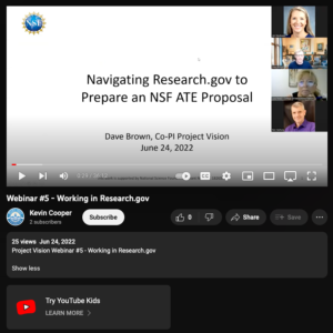 Screenshot for Navigating Research.gov to Prepare an NSF ATE Proposal