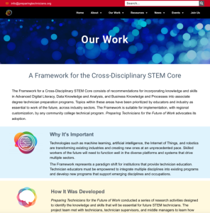 Screenshot for Cross-Disciplinary STEM Core Framework