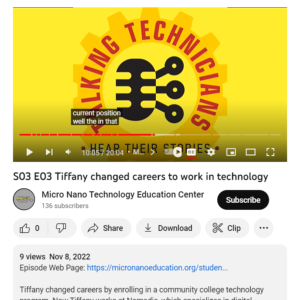 Screenshot for Talking Technicians: Tiffany Changed Careers to Work in Technology (Episode 3)