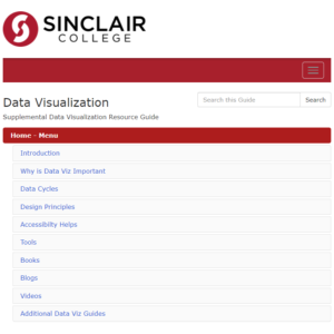 Screenshot for Data Visualization Resource Guide