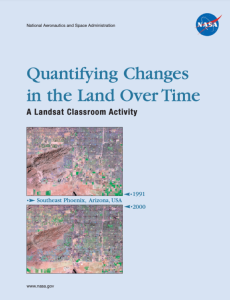 Screenshot for Quantifying Changes in the Land Over Time