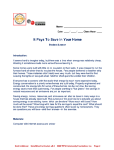 Screenshot for It Pays to Save in Your Home