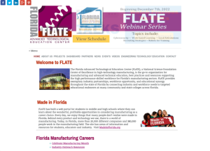 Screenshot for Florida Advanced Technology Education Center for Manufacturing (FLATE)