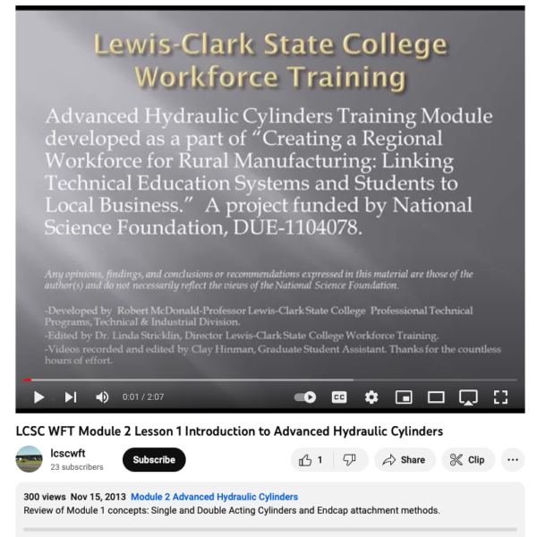 ATE Central Hydraulics Cylinders Module 2 Lesson 1 Introduction
