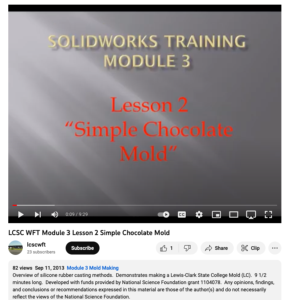 Screenshot for Module 3 Mold Making - Lesson 2 - Simple Chocolate Mold