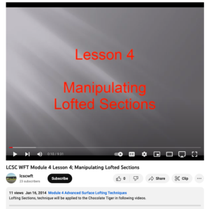 Screenshot for Manipulating Lofted Sections (Lesson 4 of 11)
