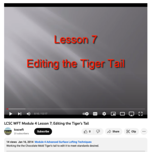 Screenshot for Editing the Tiger Tail (Lesson 7 of 11)