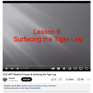 Screenshot for Surfacing the Tiger Leg (Lesson 8 of 11)