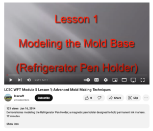 Screenshot for Module 5 Advanced Mold Making - Lesson 1 - Modeling the Mold Base