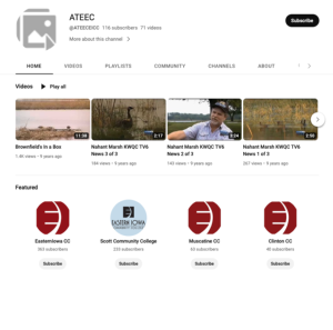 Screenshot for Advanced Technology Environmental and Energy Center (ATEEC) YouTube Channel