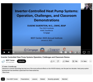 Screenshot for Inverter Controlled Heat Pump Systems Operation, Challenges and Classroom Demos