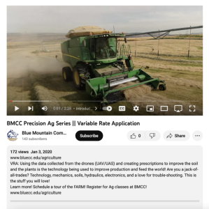 Screenshot for BMCC Precision Ag Series: Variable Rate Application