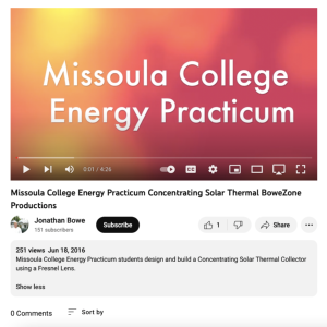 Screenshot for Concentrating Solar Thermal Collector Water Heater