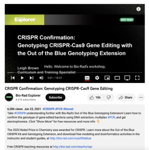 Screenshot for CRISPR Confirmation: Genotyping CRISPR-Cas9 Gene Editing