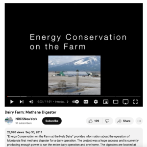 Screenshot for Dairy Farm: Methane Digester Video