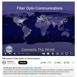 Screenshot for FOA Lecture 1: Fiber Optics & Communications