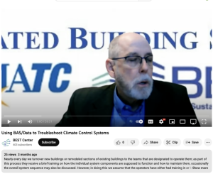 Screenshot for Using BAS/Data to Troubleshoot Climate Control Systems