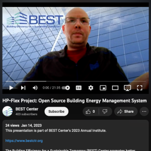 Screenshot for HP-Flex Project: Open Source Building Energy Management System