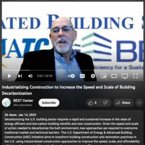 Screenshot for Industrializing Construction to Increase the Speed and Scale of Building Decarbonization