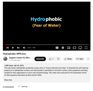 Screenshot for Hydrophobic