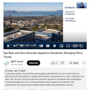 Screenshot for Gas Bans and Zero-Emission Appliance Standards: Emerging Policy Trends