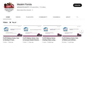 Screenshot for Made In Florida YouTube Channel