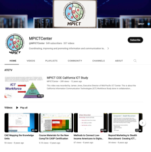 Screenshot for Mid-Pacific ICT Center YouTube Channel