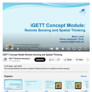 Screenshot for Remote Sensing and Spatial Thinking