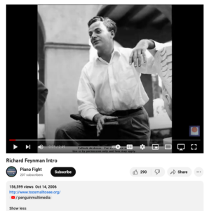 Screenshot for Richard Feynman Video