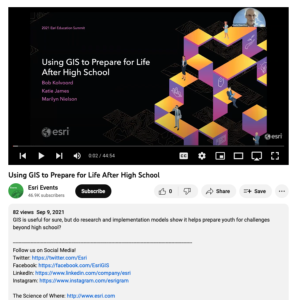 Screenshot for Using GIS to Prepare for Life After High School