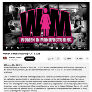 Screenshot for Women in Manufacturing FLATE 2016