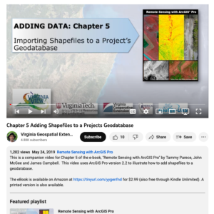 Screenshot for Adding Shapefiles to a Projects Geodatabase (Chapter 5 of 25)