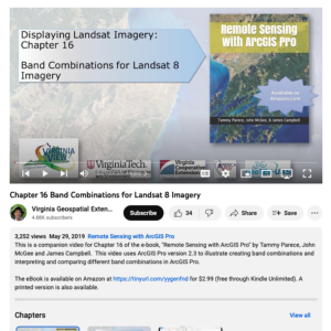 Screenshot for Band Combinations for Landsat 8 Imagery (Chapter 16 of 25)