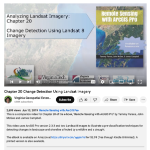 Screenshot for Change Detection Using Landsat Imagery (Chapter 20 of 25)