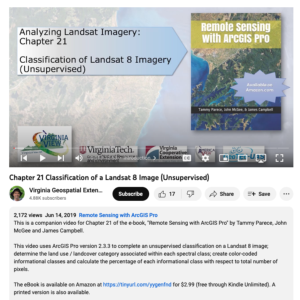 Screenshot for Classification of a Landsat 8 Image, Unsupervised (Chapter 21 of 25)