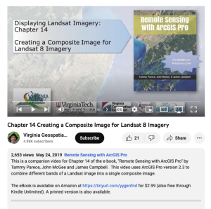 Screenshot for Creating a Composite Image for Landsat 8 Imagery (Chapter 14 of 25)