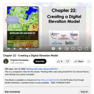 Screenshot for Creating a Digital Elevation Model (Chapter 22 of 22)