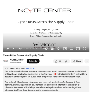 Screenshot for Cyber Risks Across the Supply Chain (2 of 3)