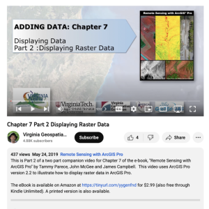 Screenshot for Displaying Raster Data (Chapter 7 of 25, Part 2)