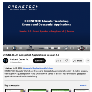 Screenshot for DRONETECH Geospatial Applications Session 1.3