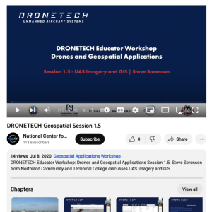 Screenshot for DRONETECH Geospatial Applications Session 1.5