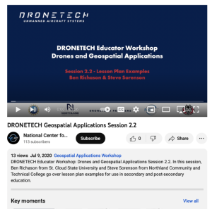 Screenshot for DRONETECH Geospatial Applications Session 2.2
