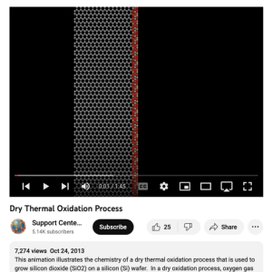 Screenshot for Dry Thermal Oxidation Process